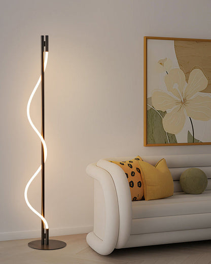Slim Cylindrical LED Floor Lamp