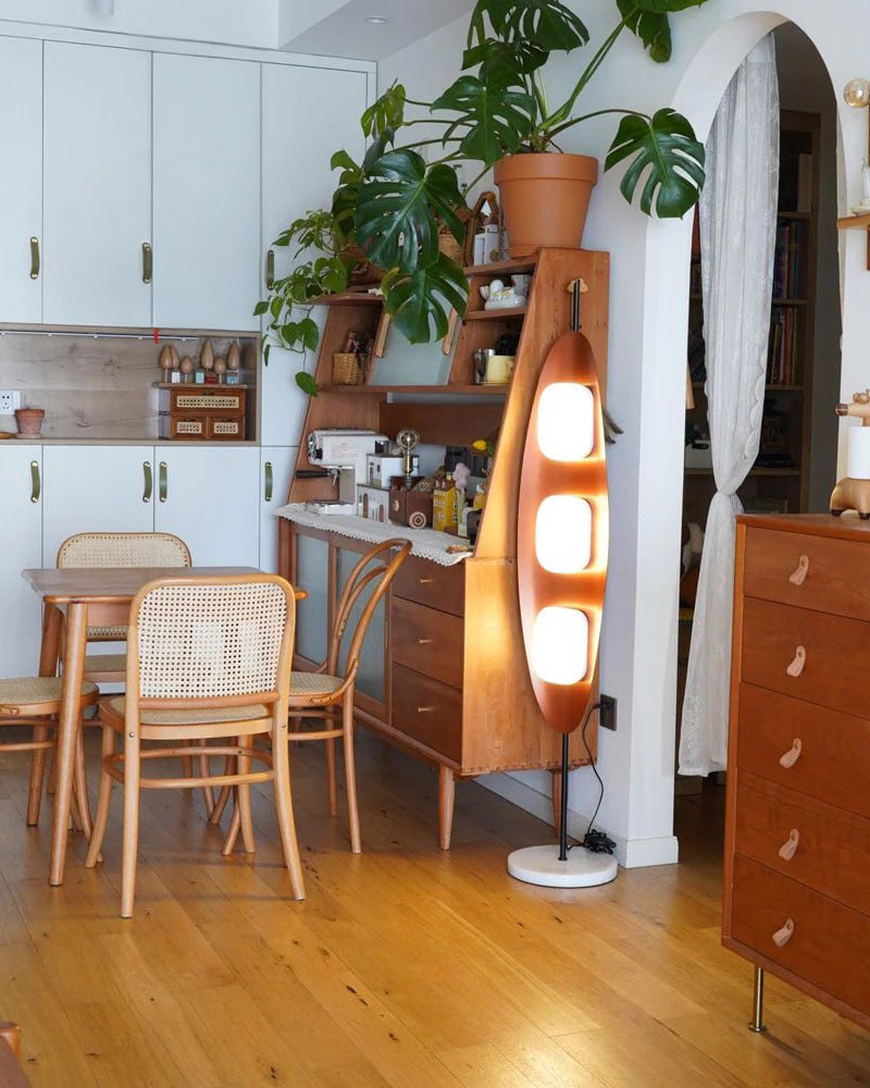 Eclipse Wood Floor Lamp