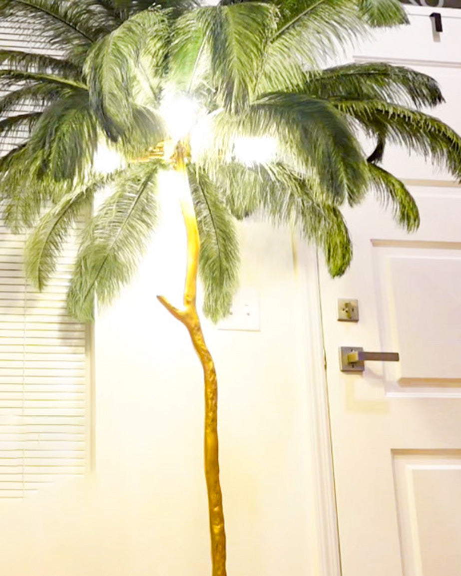 "Feather Oasis" Floor Lamp