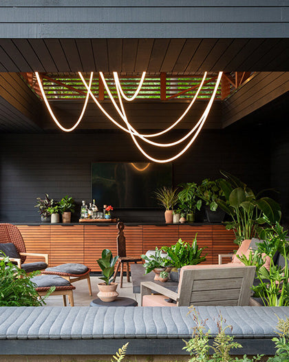 LED Rope Chandelier