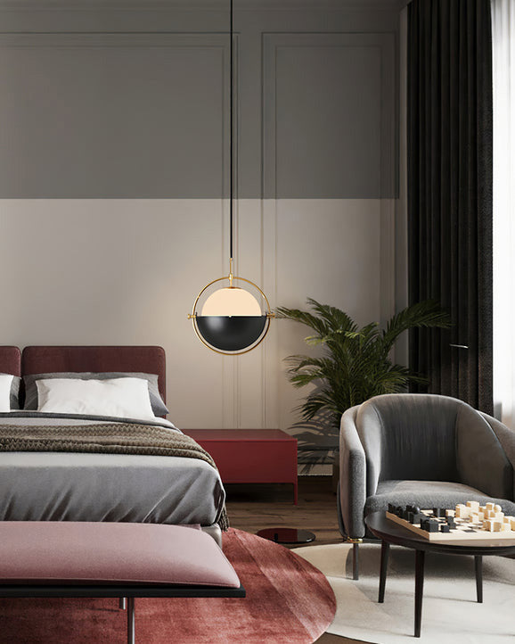 Adjustable Glass Globe Elegance Pendant Light