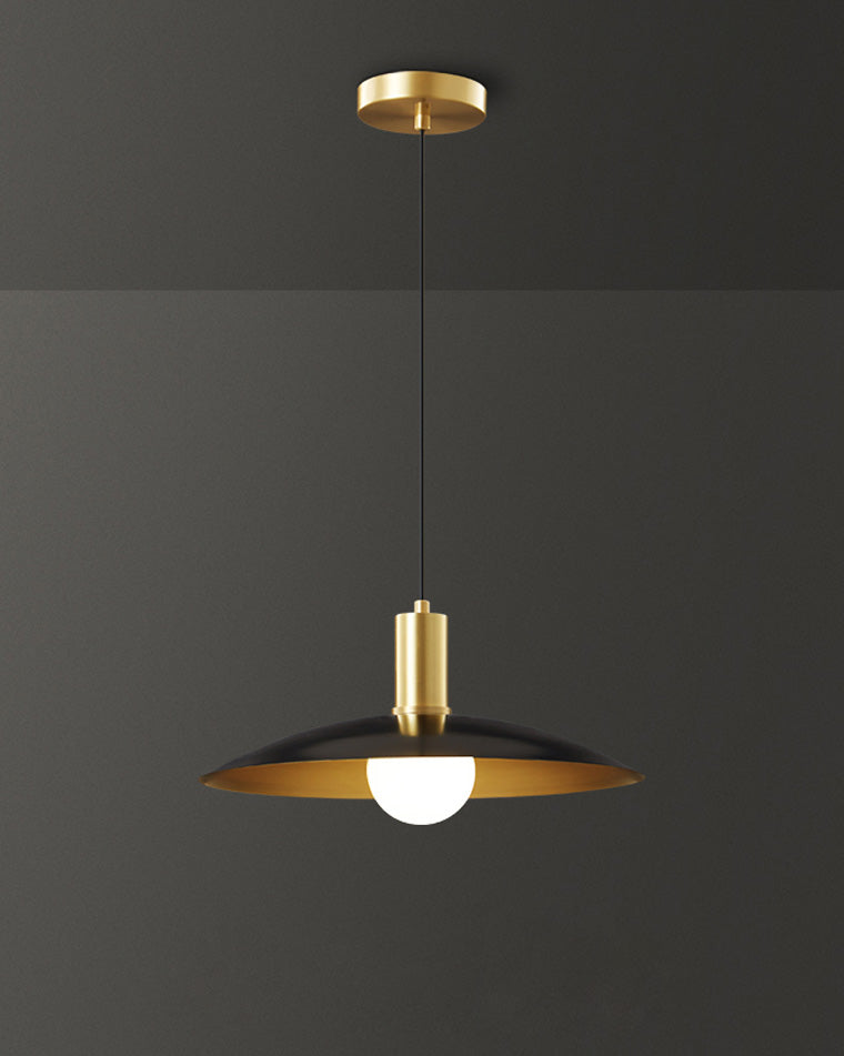 Brass Conical Kitchen Pendant Light