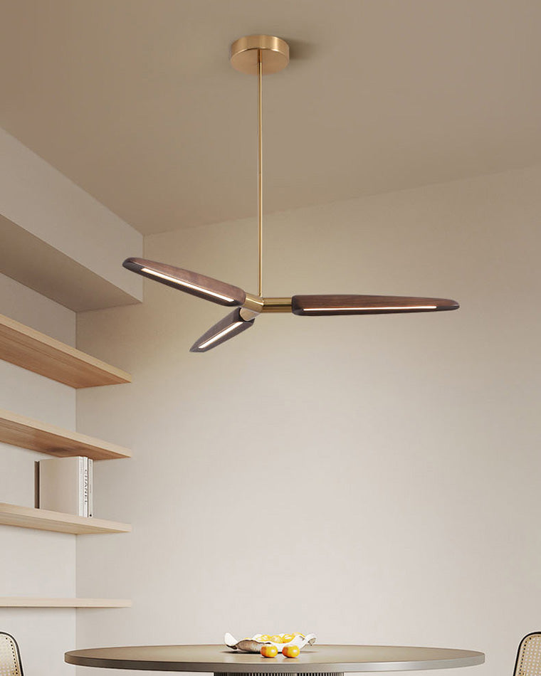 Luminis 3/5 Lights Wooden Chandelier