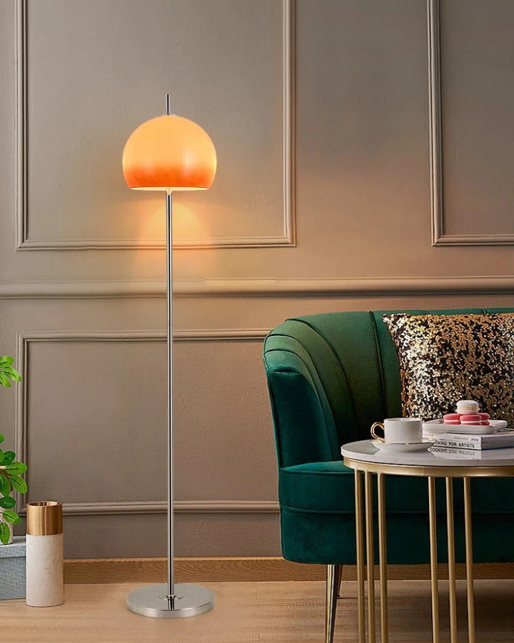 Bauhaus Style Glass Dome Floor Lamp