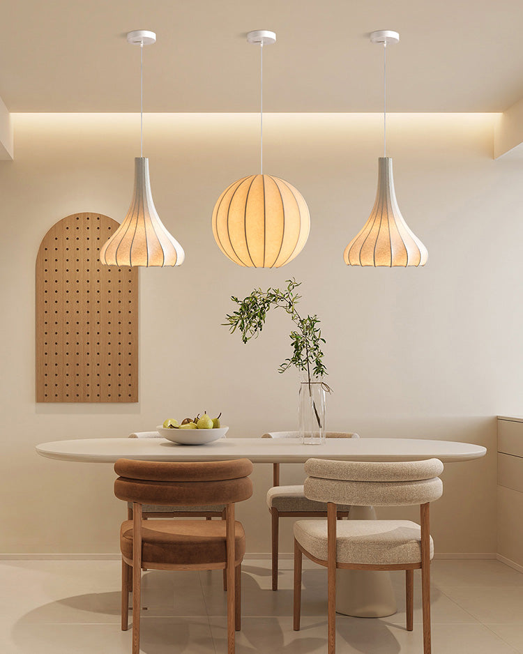 Suspension – Conical Elegance in Silk