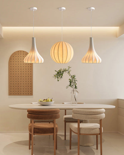 Suspension – Conical Elegance in Silk