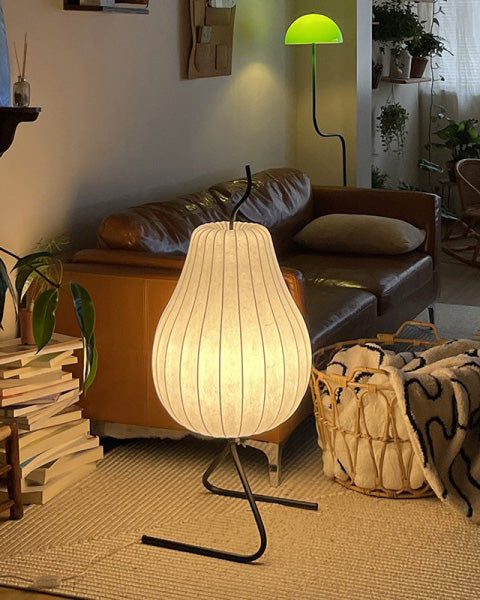 Lampadaire Lanterne Poire en Soie
