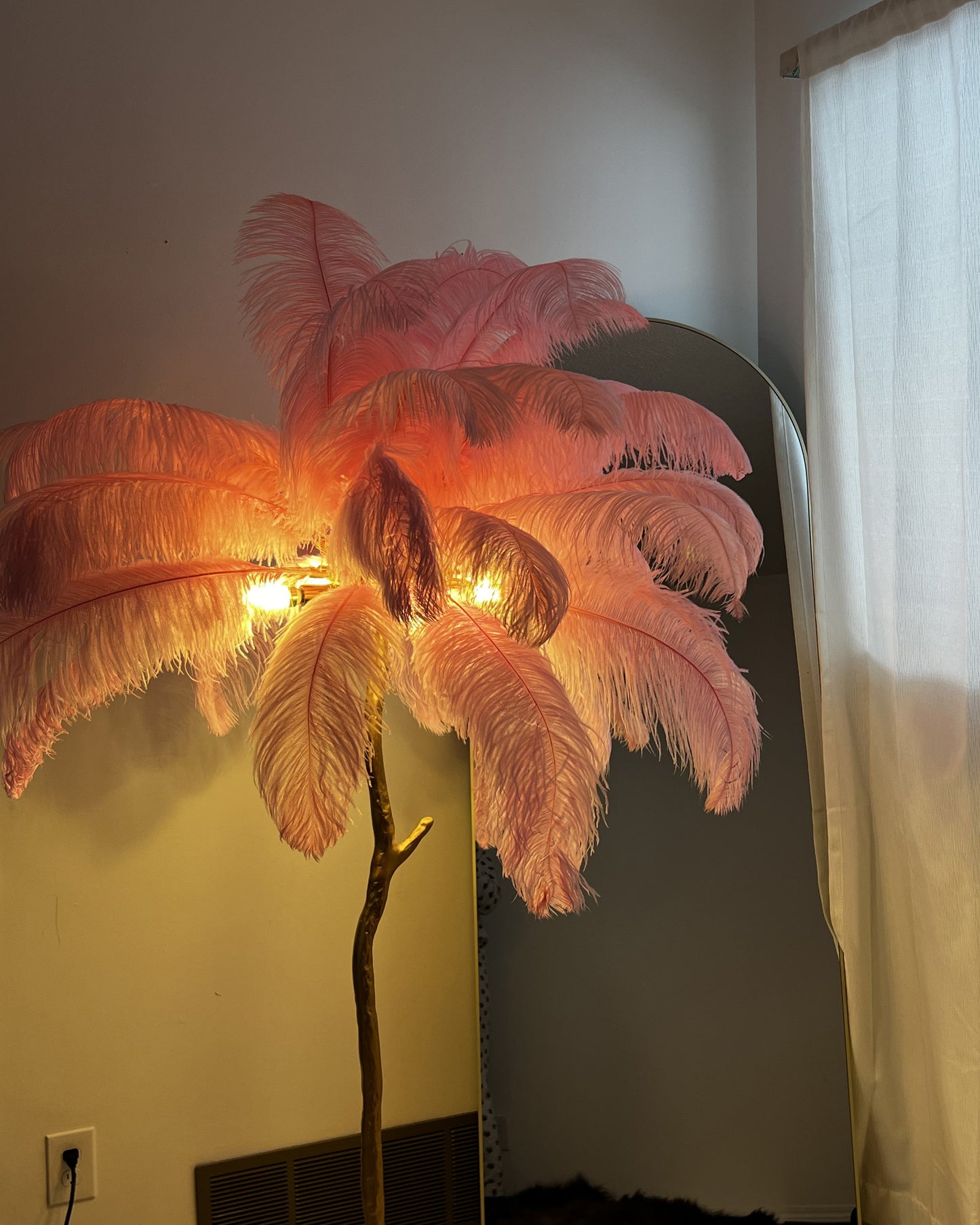 "Feather Oasis" Floor Lamp