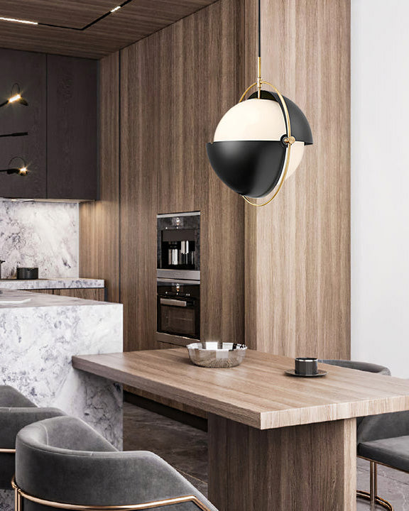 Adjustable Glass Globe Elegance Pendant Light