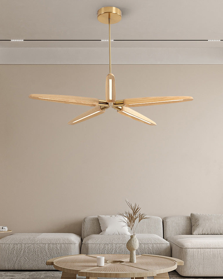Luminis 3/5 Lights Wooden Chandelier