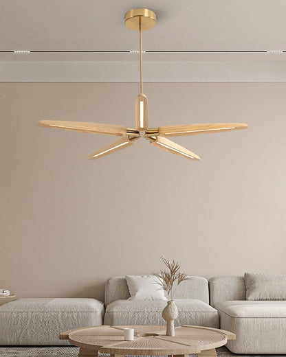 Luminis 3/5 Lights Wooden Chandelier