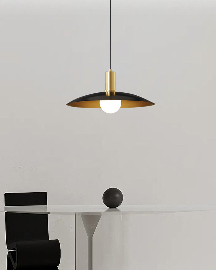 Brass Conical Kitchen Pendant Light