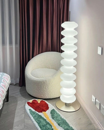Glass Ball Column Floor Lamp