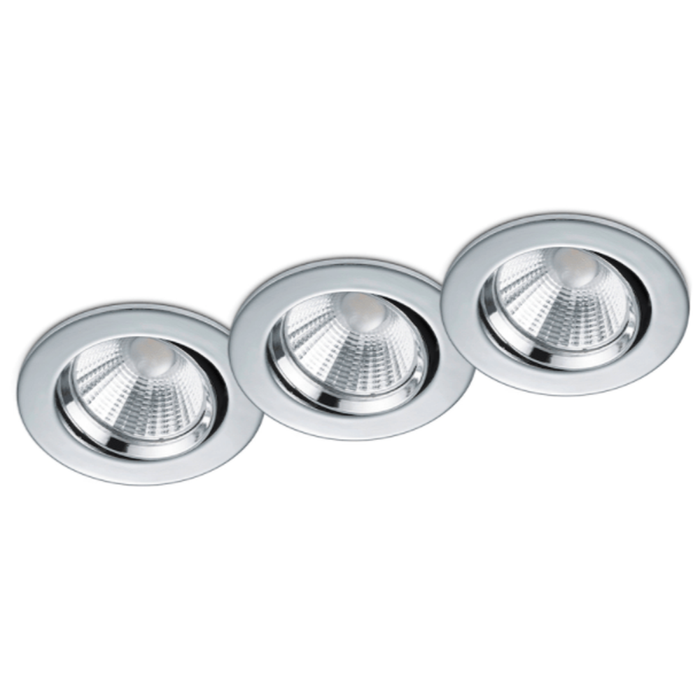 3 Spot Led Encastrable argent