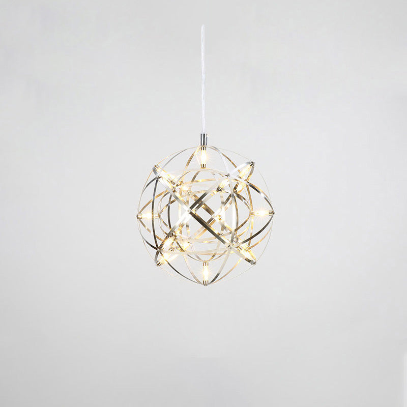 Lustre Céleste en Sphères Lumineuses