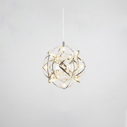 Lustre Céleste en Sphères Lumineuses