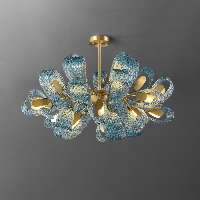 Peacock Artistic Glass Chandelier