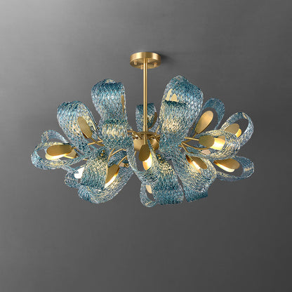 Peacock Artistic Glass Chandelier