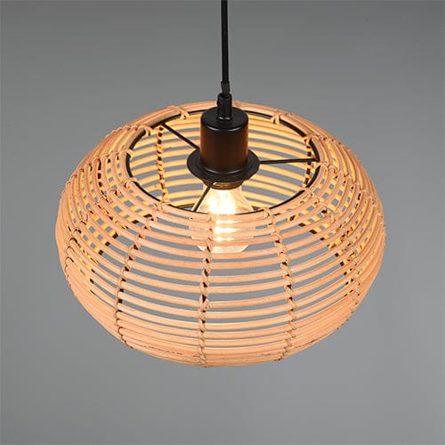 Suspension Luminaire Boule Rotin