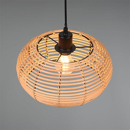 Suspension Luminaire Boule Rotin