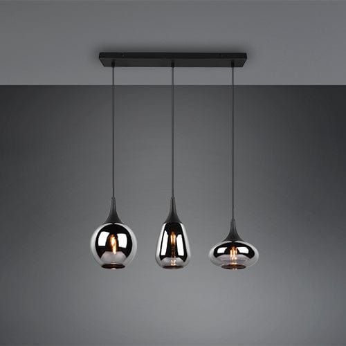 Luminaire Suspendu Noir 3 Lumieres