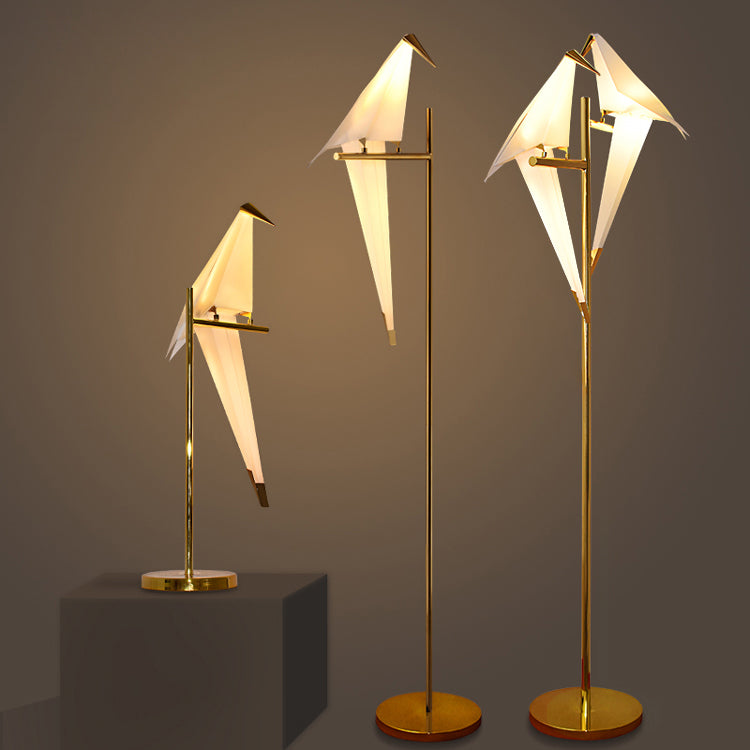 Lampe Oiseau Magnétique Origami - Luminaire Décoratif pour Salon-4