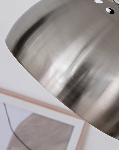 Arc Floor Lamp with Stainless Steel Dome Shade