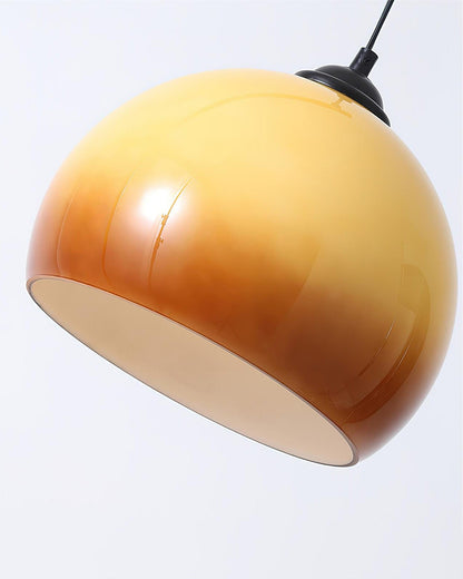 Bamboo Arc Hanging Floor Lamp