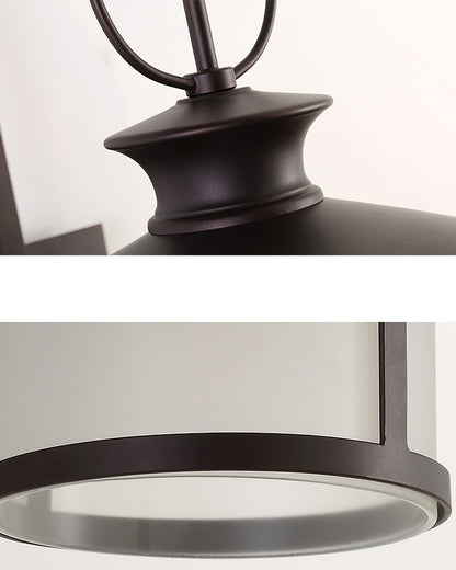 Coastal Outdoor Wall Sconce – Black Elegance and Seaside Style