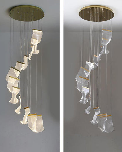 Brass Breeze Chandelier