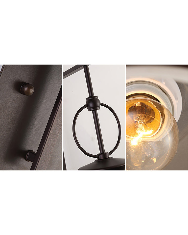 Coastal Outdoor Wall Sconce – Black Elegance and Seaside Style