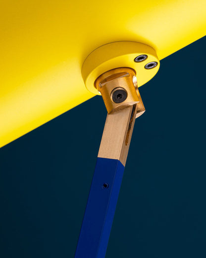 Multicolored Cantilever Floor Lamp