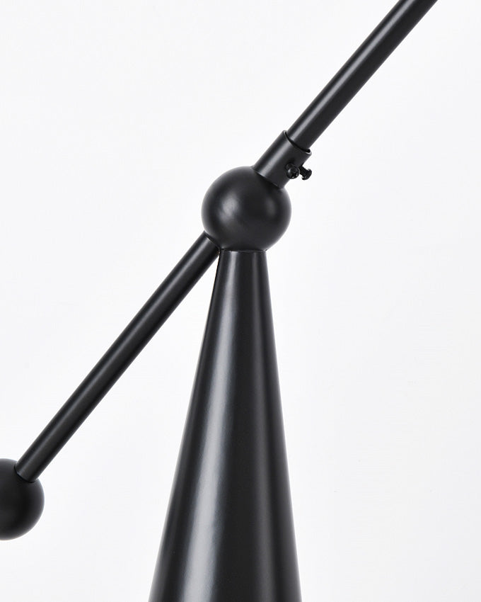 Glass Globe Cantilever Floor Lamp