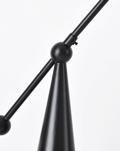 Glass Globe Cantilever Floor Lamp