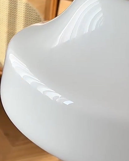 Vintage Opaline Glass Pendant Light