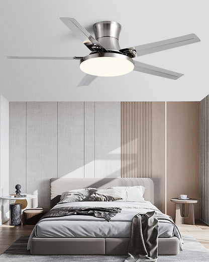 Slim Metal Ceiling Fan – Integrated LED