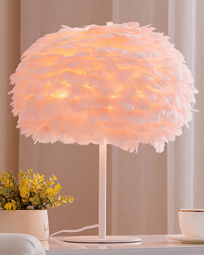 Table Lamp - Globe Feather