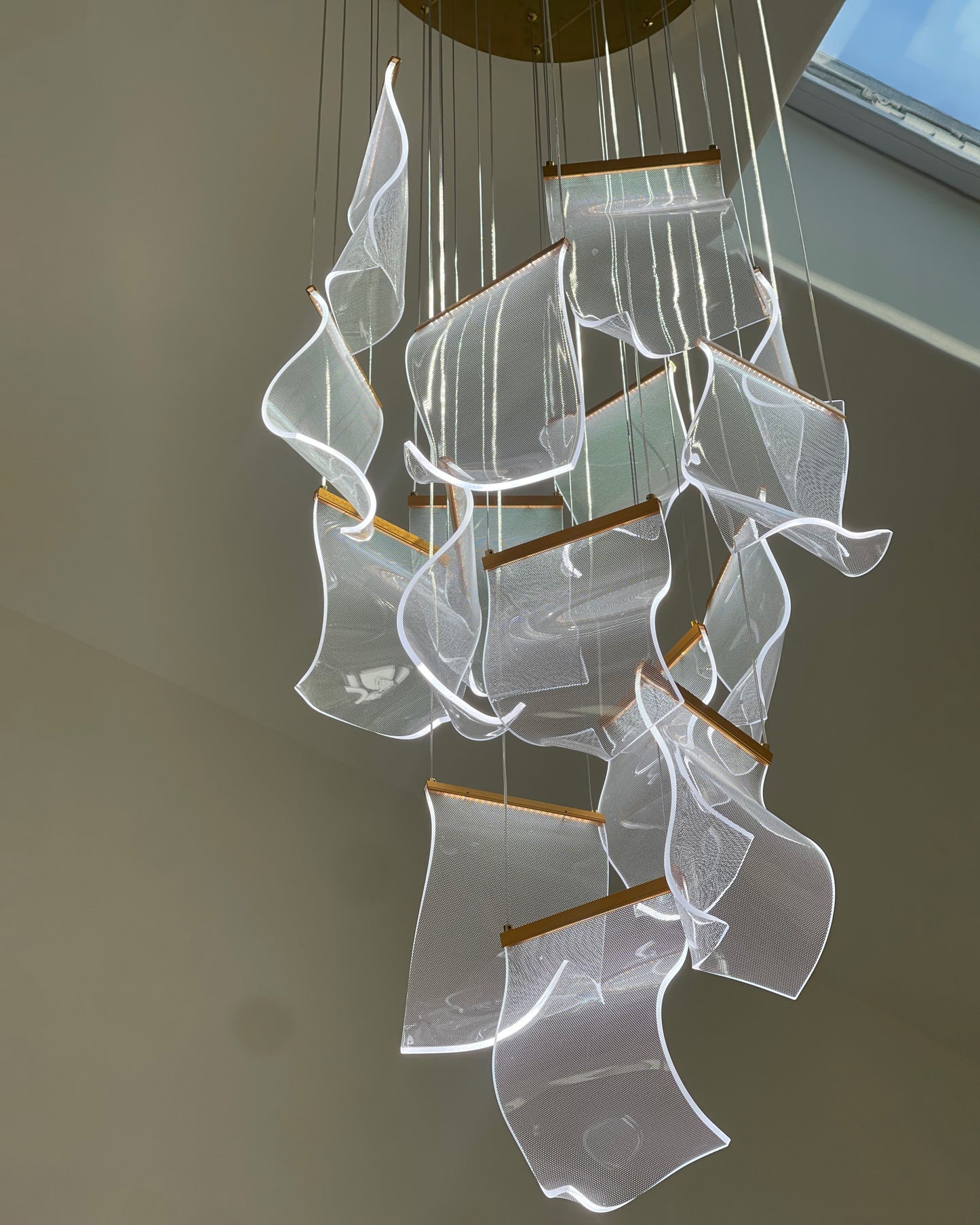 Brass Breeze Chandelier