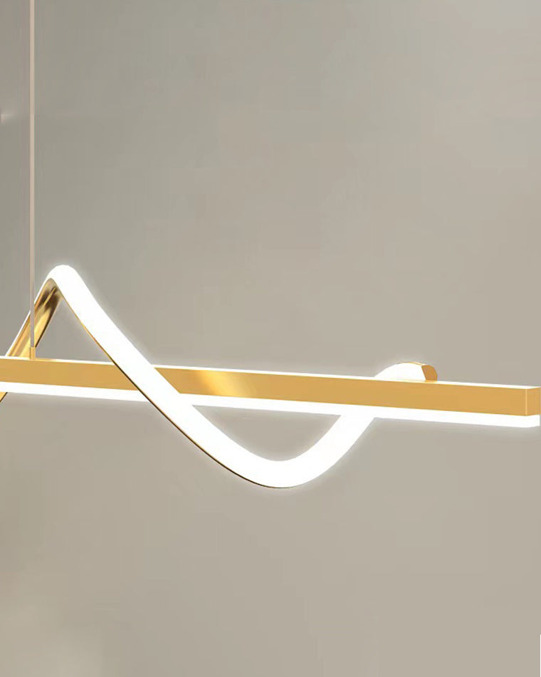 Golden Spira Chandelier