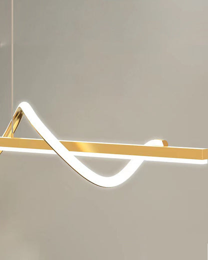 Golden Spira Chandelier