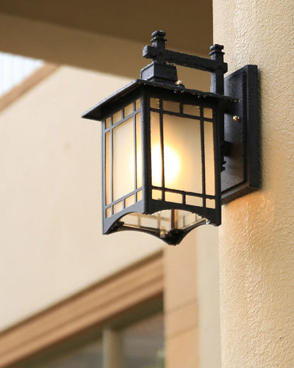 Handcrafted Outdoor Wall Sconce – Black or Vintage Copper Finish