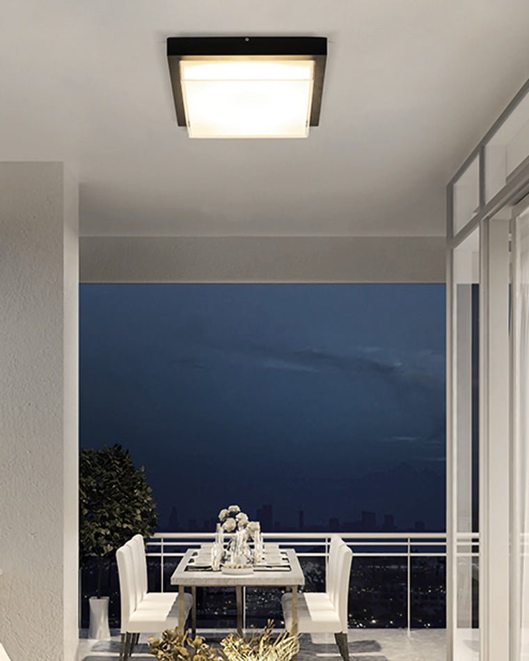 Outdoor Ceiling Light - Square Glow