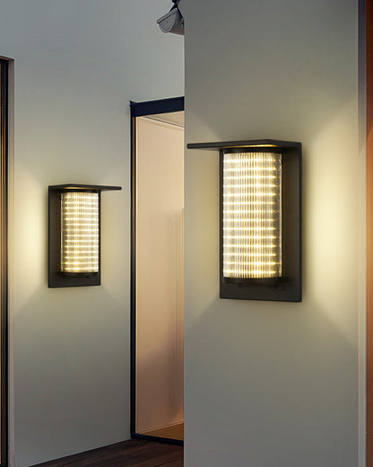 Black Eclipse Solar Sconce – Energy-Efficient Outdoor Wall Lighting