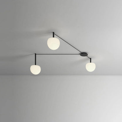 Frosted Glass Globe Ceiling Light