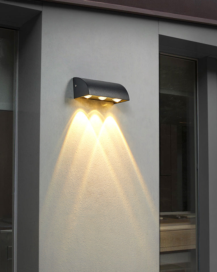 Applique Murale Extérieure Downlight Noire – Éclairage Minimaliste et Élégance Moderne