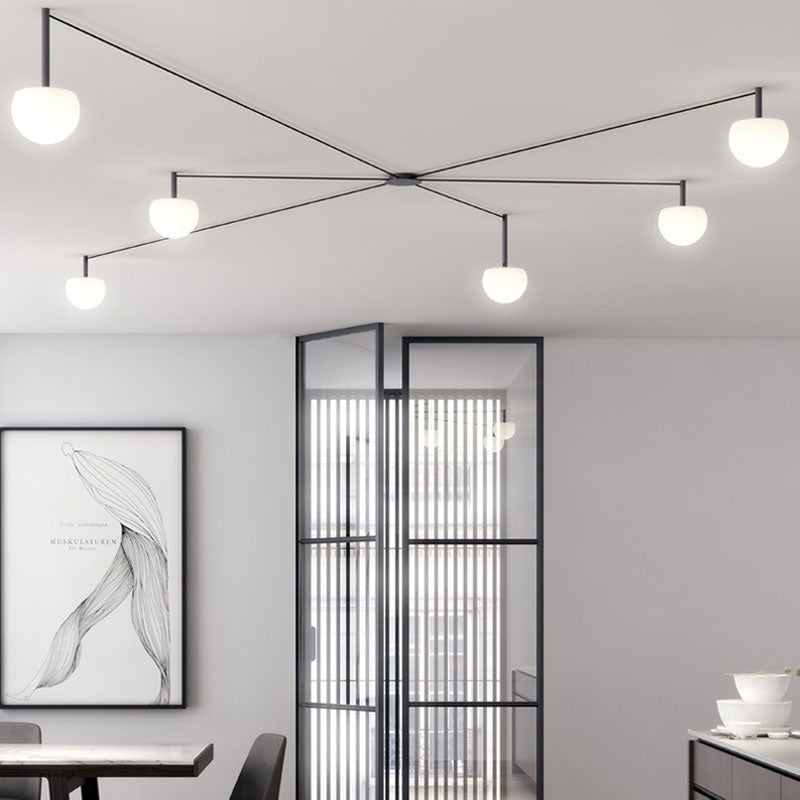 Frosted Glass Globe Ceiling Light