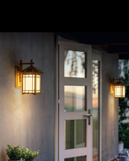 Handcrafted Outdoor Wall Sconce – Black or Vintage Copper Finish