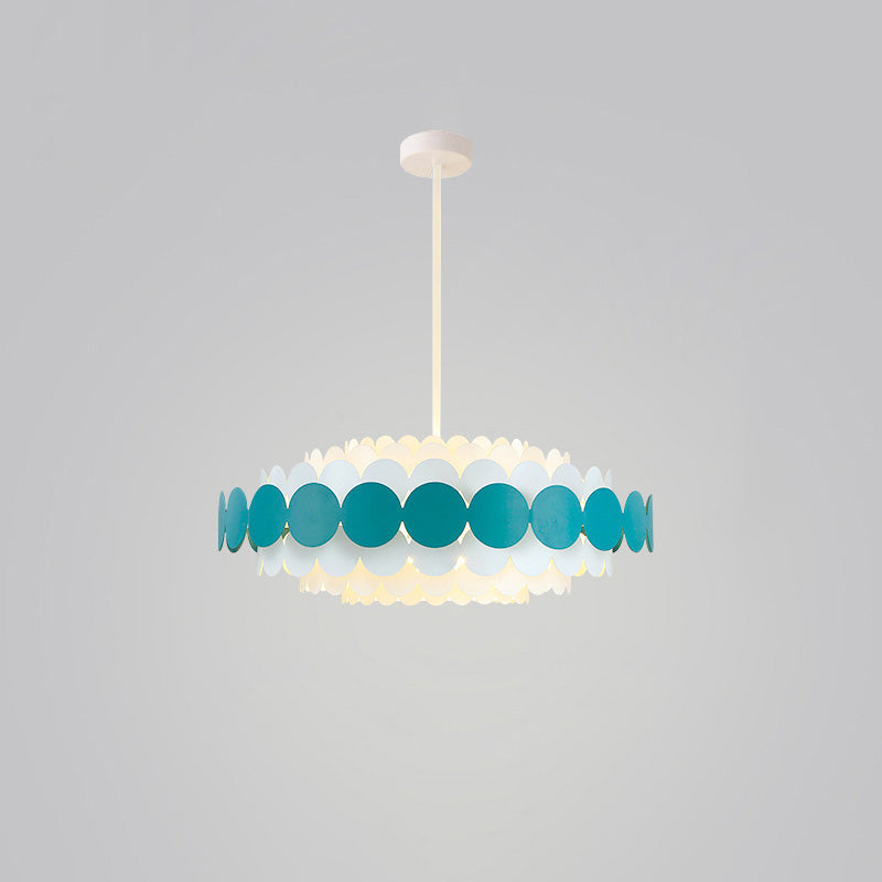 Scandinavian Scalloped Chandelier