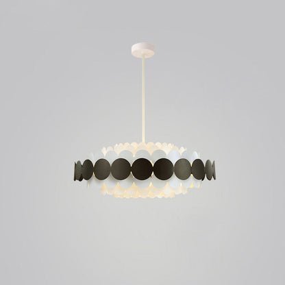 Scandinavian Scalloped Chandelier