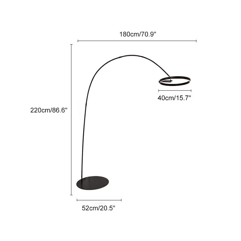 Lampadaire Arc Circulaire à LED